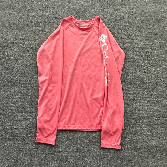 Columbia Tops - Columbia Shirt Womens Size S Pink PFG Omni-Shade Long Sleeve Athletic Fishing